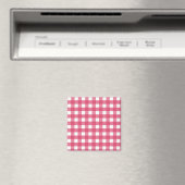 Cerise gingham magneet (Insitu (Vaatwasser))