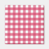 Cerise gingham magneet (Voorkant)