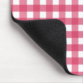 Cerise gingham muismat (Hoek)