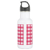 Cerise gingham waterfles  (Achterkant)