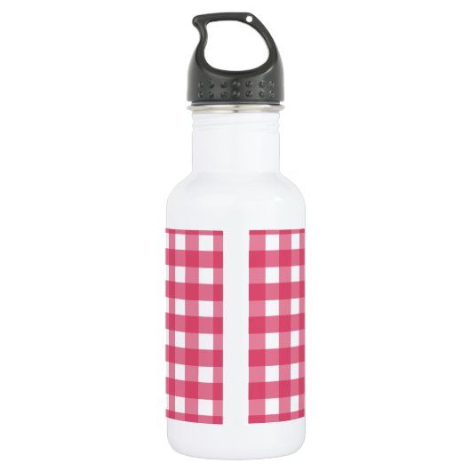 Cerise gingham waterfles  (Achterkant)