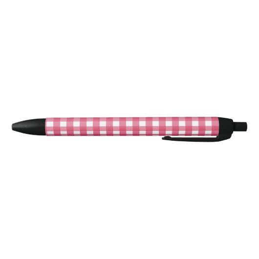 Cerise gingham zwarte inkt pen (Bodem)