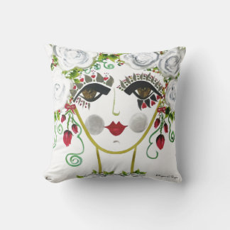 Cerise - Gypsy Garden Girl Coussin de coton