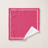 Cerise rose avec bordure (Gant de toilette)
