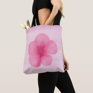 Cerise Roze Macro Flower Canvas tas