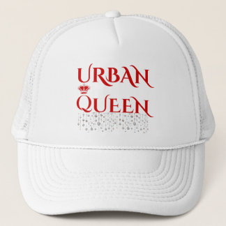 CERISE ROZE STADSKROON ZELDZAME DIAMANT SCHUIM DAM TRUCKER PET