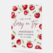Cerise sucrée sur le Baby shower supérieur (Angle)