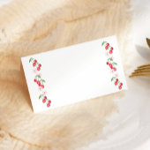 Cerise sur le dessus Carte Baby shower rose