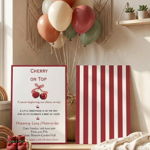 Cerise sur le Gâteau Invitation Minim Élégante pou