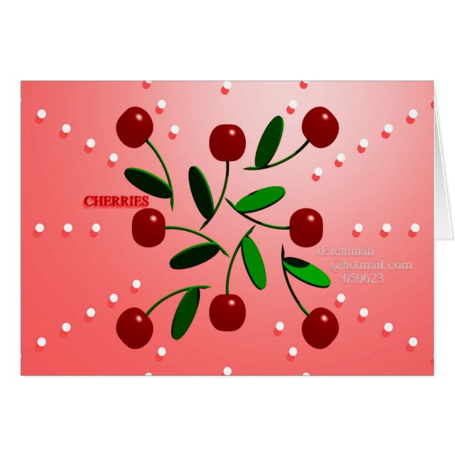 Cerises (carte) (Devant horizontal)