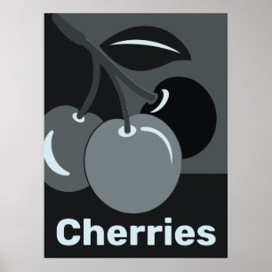 Cerises Décoration Murale de Cuisine Pleine Lune -