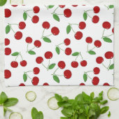 Cerises Design Serviette de cuisine (Plié)