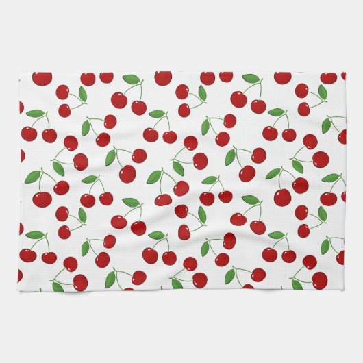 Cerises Design Serviette de cuisine (Horizontal)