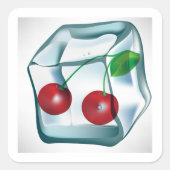 Cerises en cube autocollants (Devant)
