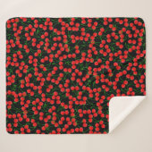 Cerises Jubilee - Moyenne couverture Sherpa (Devant (Horizontal))