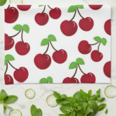 Cerises Microfibre Serviette de cuisine (Plié)