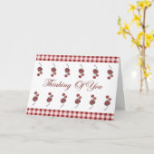 Cerises Penser À Votre Carte (Grande Impression) (Fleur jaune)