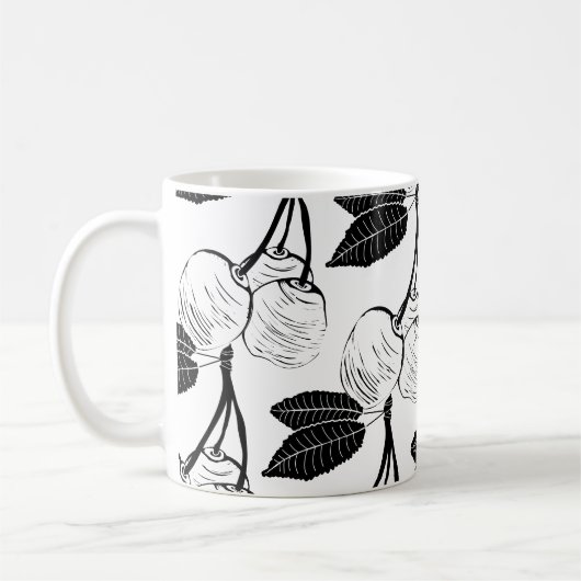 Cerises pour thé café Mug (Gauche)