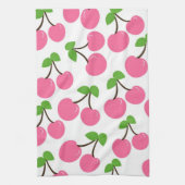 Cerises roses Microfibre Serviette de cuisine (Vertical)