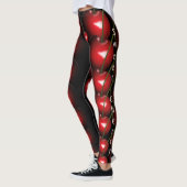 Cerises rouges Jouer Leggings - Vos Couleurs (Gauche)