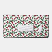 Cerises rouges sur blanc (Clavier et souris)