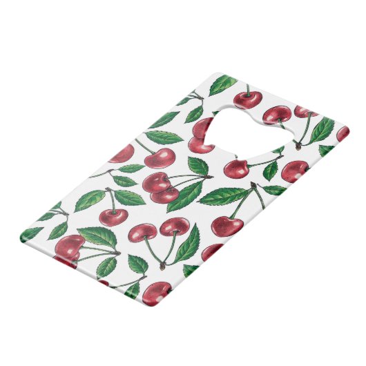 Cerises rouges sur blanc (Dos Angle)