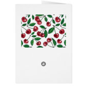 Cerises rouges sur blanc (Dos)