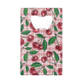 Cerises rouges sur en vichy rose (Dos)