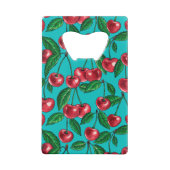 Cerises rouges sur turquoise (Dos)