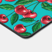 Cerises rouges sur turquoise (Coin)