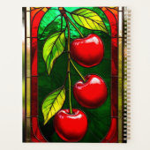 Cerises rouges vives et feuilles vertes (Dos)