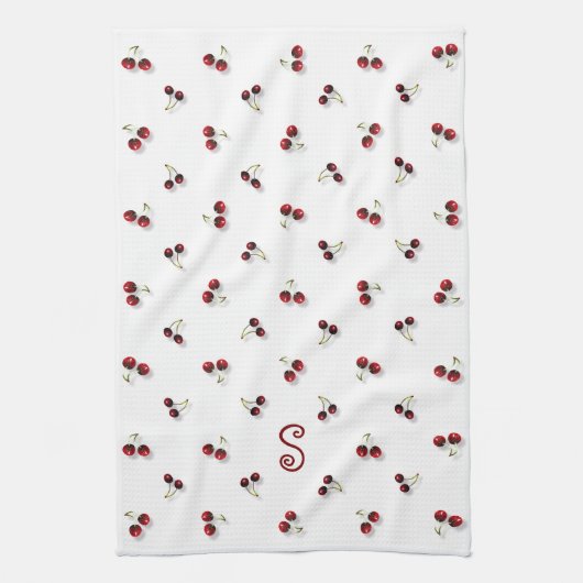 Cerises Serviettes de cuisine (Vertical)