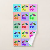 Cerises vides dans le style pop art (Serviette à main)