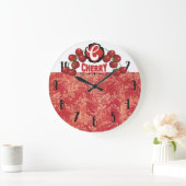 Cerises vintages horloge de la cuisine (Maison)