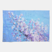 Cerisier Arbre Photo Peinture Serviette de cuisine (Horizontal)