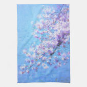Cerisier Arbre Photo Peinture Serviette de cuisine (Vertical)