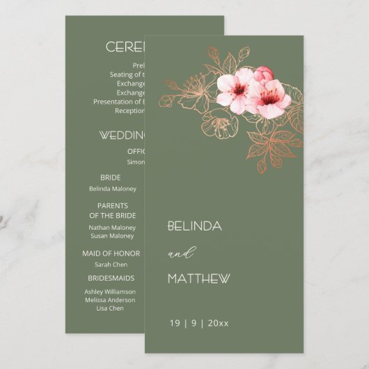Cerisier Artistique Fleurissant | Programme de Mar (Devant / Derrière)