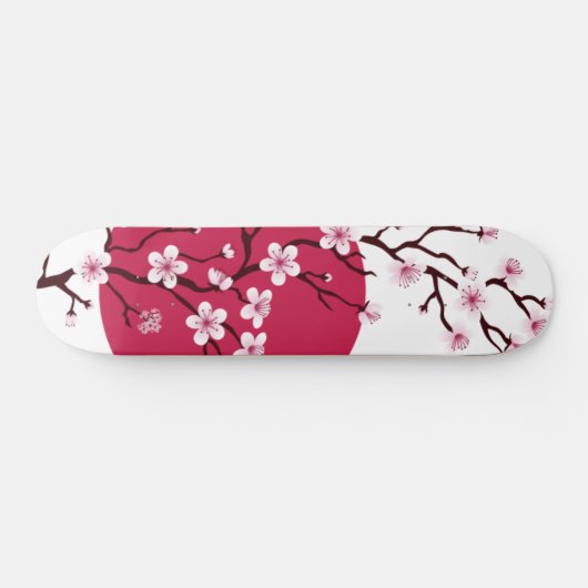 Cerisier Fleur Design Skateboard Deck (Horz)