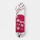 Cerisier Fleur Design Skateboard Deck (Devant)