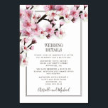 Cerisier Fleur rose Mariage blanc Insérer Cartes<br><div class="desc">Cartes d'insertion pour Mariage blanc rose cerise en fleur - présente un jeu de couleurs de brun foncé, rose et blanc avec script moderne et fontes san serif. Visitez le lien complet de la collection correspondante qui se trouve sur cette page pour compléter la recherche de votre événement de printemps,...</div>