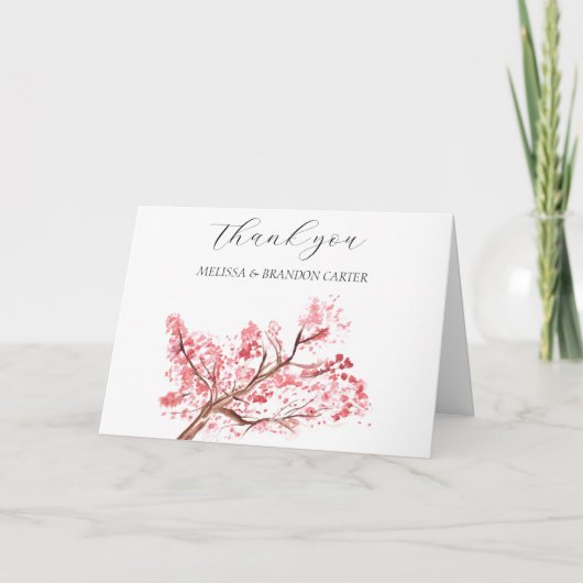 Cerisier Fleur rose Mariage Merci (Devant)