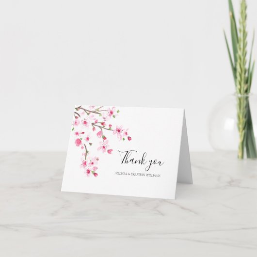 Cerisier Fleur rose Mariage Merci (Devant)