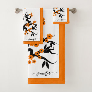 Cerisier inséparable orange, fleurs et bordure