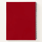 Cerisier rouge + blanc Carnet Monogramme personnal (Dos)