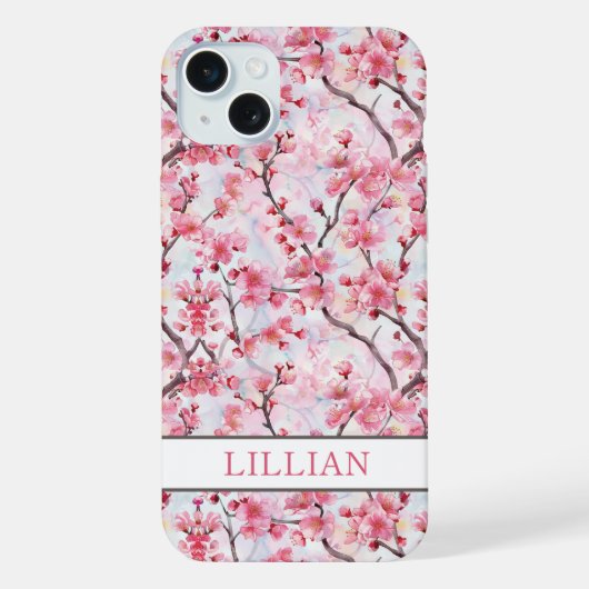 Cerisiers Fleuris Sakura Monogrammés (Verso)