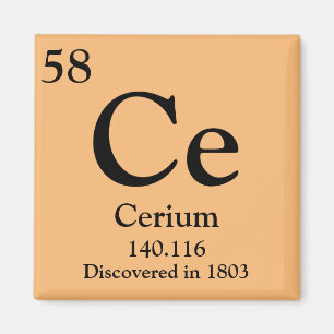 Cerium Periodiek Tabel Magneet