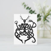 cernunnos briefkaart (Staand voorkant)
