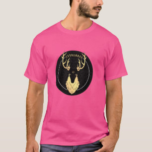 Cernunnos Celtic Pagan Horned Stag Forest met God T-shirt