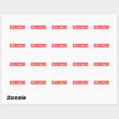 Cerote Stamp Ronde Sticker (Vel)