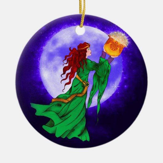 Cerridwen Celtic Wiccan Yule Ornament (Voorkant)